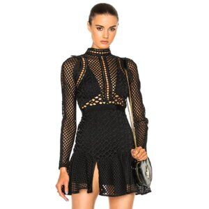 Self - Protrait Hall Mini Dress，US 02
